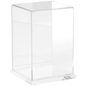 Plymor Clear Acrylic Case w/ Clear Base (Mirror Back), 4" W x 4" D x 6" H - Picture 1 of 1