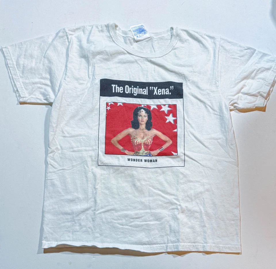 Винтажная футболка Wonder Woman Lynda Carter женский размер средний комиксы DC графическая футболка - Изображение 1 из 4