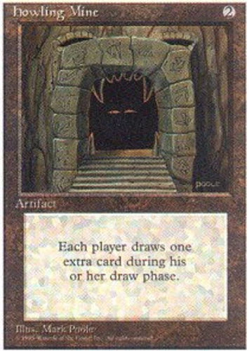 FBB Korean Howling Mine ~ Heavily Played 4th Edition Fourth Foreign Black Border - Image 1 of 1