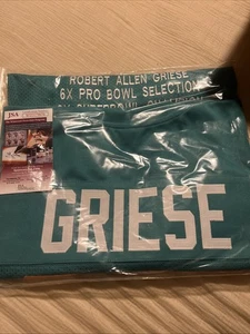 Bob Griese Autographed Teal Pro Style Stat Jersey - JSA Authenticated - Picture 1 of 3