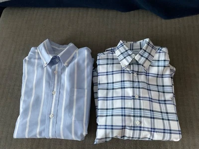 Pair Brooks Brothers Pattern Button Down Sport Shirts Made in USA Regent Small - Image 1 of 4