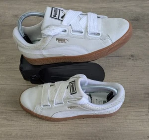 PUMA Basket White/Cream Women’s Trainers Sneakers Size UK 6 Thick Lace Up - Picture 1 of 18