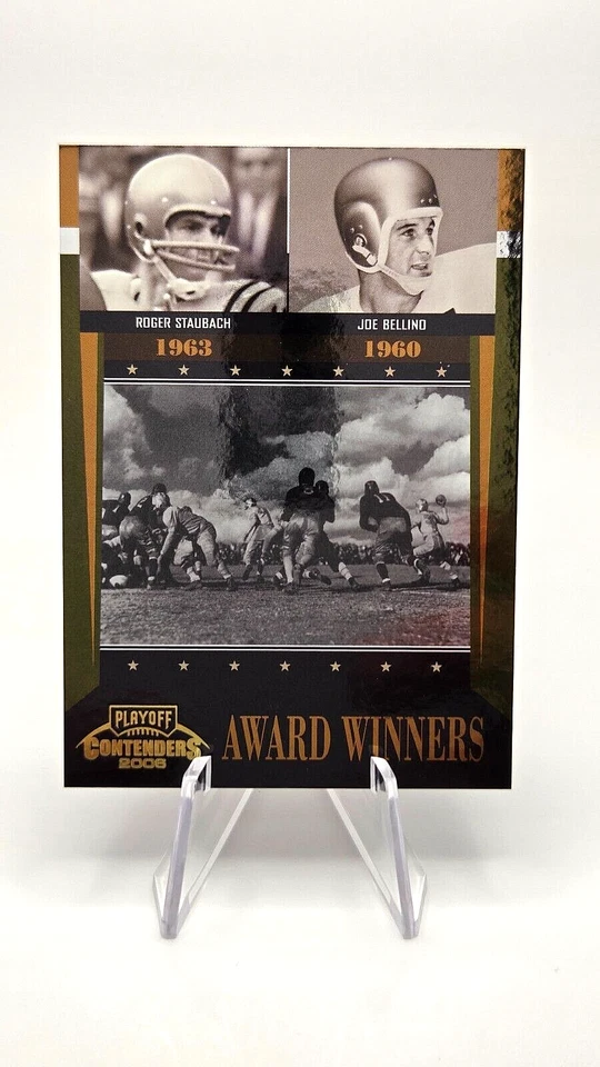 2006 Playoff Contenders Award Winners #AW-39 Staubach Bellino /1000 - Image 1 of 2