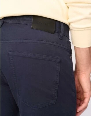 Pantalones chinos azules Nick Slim Ditmar para hombre DL1961 36 W X 34 L Foto 1 de 4