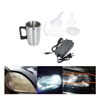 Universal Headlight Lens Lamp Atomizing Cup Kit Polish Repair Restoration 500ML - Image 1 of 4