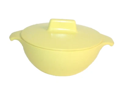 Watertown Lifetime Ware Melamine Sugar Bowl w/ Lid Yellow MCM - Image 1 of 4