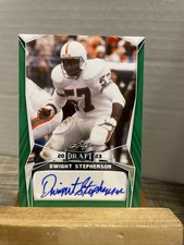 Dwight Stephenson 2023 Leaf Draft Green Autograph Hall Of Fame #BA-D3S