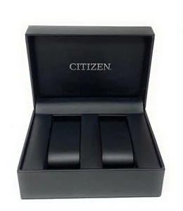 Citizen Hardcover Medium Matte Balck Storage/Display Box Fits Two - 6x4.5x2.5 - Picture 1 of 3