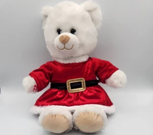 Build A Bear Clothing Mrs Claus Red White Santa Christmas Holiday Dress on Bear - Picture 1 of 13