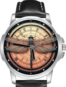 Dragonfly Beautiful Art Detailed Unique Rare Stylish Gift Wrist Watch - Picture 1 of 1