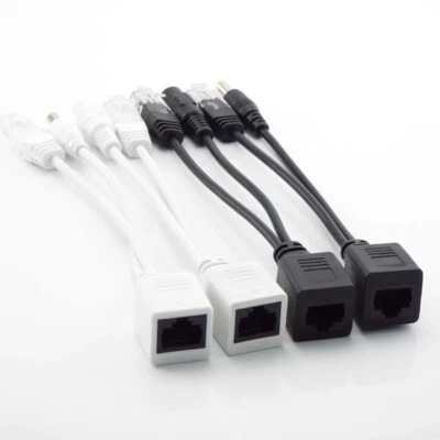 DC 12V POE Splitter Power Over Ethernet Adapter Cable Injector Kit For IP Camera - Image 1 of 4