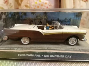 007 Raro Modellino Bianco e Marrone Ford Fairlane Die another day Scala1/43 - Foto 1 di 4