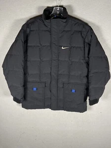 Nike Apparel DownJacket Coat Parka Winter Warm Black Kids Youth Child Size L - Picture 1 of 12
