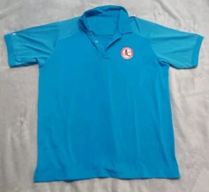 Saint Louis Cardinals Golf Polo Herren L Shirt Blau Cooperstown Vogel Logo Antigua - Bild 1 von 7