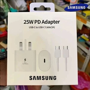 Genuine 25W Super Fast Charger &Cable For Samsung Galaxy A16 A15 A35 A55 A14 A54 - Picture 1 of 21