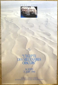 ÄGYPTEN DER DUNKLEN TAUSENDJÄHRIGE ORIGINAL KUNST POSTER AUSSTELLUNG MARSEILLE 1990 - Bild 1 von 21