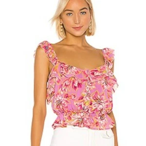 ASTR the Label Cropped Pink & Purple Floral Sherri Top, Size L - Imagen 1 de 7