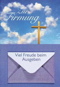 Firmung - Geldgeschenkkarte – Glückwunschkarte im Format 11,5x17cm mit Umschlag - Bild 1 von 1