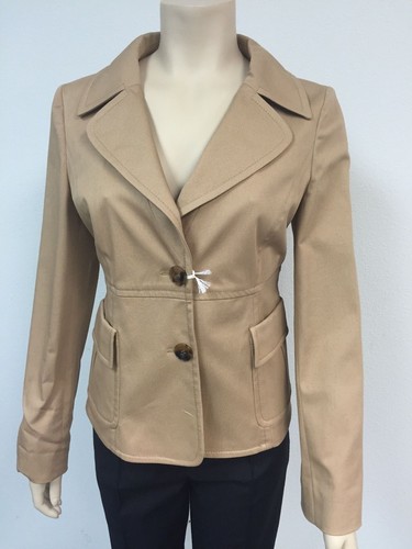 Autentica Giacca Valentino Roma Beige Made in Italy Taglia 10