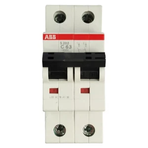 ABB S200 series miniature circuit breaker S202-C63 2-pole C  Rated current 63A - Picture 1 of 6