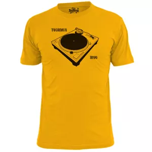 Camiseta para hombre Technics 1200 cubiertas vinilo mezcla rave - Imagen 1 de 3