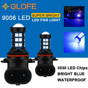 GLOFE 9006 Fog Light LED Driving Bulb DRL Light 10000K Blue Super Bright 30SMD - Picture 1 of 7