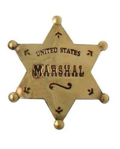 Sheriff Stern US Marshal Sheriffstern Western Cowboy USA United States Pin - Bild 1 von 1