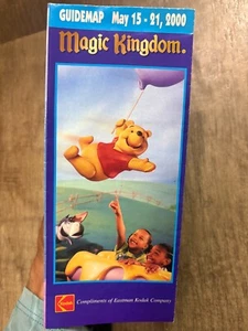 Walt Disney World Magic Kingdom Park Map Guide Map Vintage Brochure 2000 Y2K VTG - Picture 1 of 4