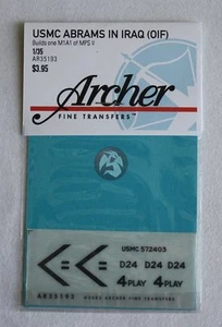 Archer 1/35 USMC Marines M1A1 Abrams Operation Iraqi Freedom OIF Iraq #2 AR35193 - Picture 1 of 1