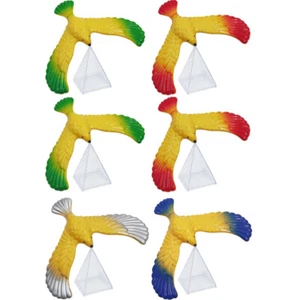 6 Pcs Balance Bird Toy Plastic Eagle Pyramid Balancing Toys Child - Picture 1 of 12