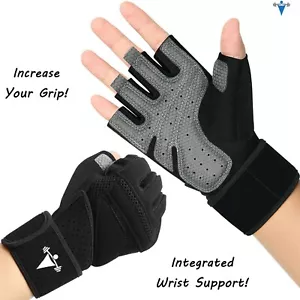 Guantes de gimnasio de alta resistencia para Crossfit WOD entrenamiento culturismo levantamiento de pesas potencia - Imagen 1 de 29