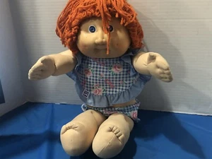 Cabbage Patch Doll Capelli Rossi Occhi Blu 16 Pollici Bambola Ragazza 1978, 1982 Coleco - Foto 1 di 5