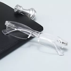 Occhiali da lettura trasparenti montatura in plastica ultraleggeri occhiali presbiopici NUOVI - Foto 1 di 13