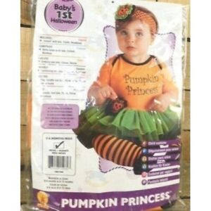 NWT Rubie's Pumpkin Princess Halloween Costume 0 - 6 mos NEW