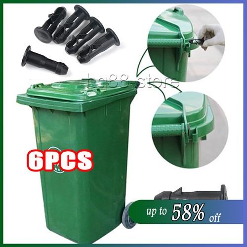 6PCS Replacement Wheelie Bin Lid Pins Hinge Pin Spare Parts For Large