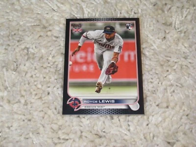 2022 Topps UK Edition Royce Lewis Rookie RC Black Parallel #/125 - Image 1 of 2