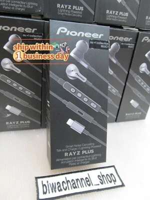 NEW| Pioneer Rayz Plus SE-LTC5R-T Lightning-Powered Noise Canceling Earphone BLK