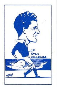 Stan Willemse Leyton Orient Anon Plain Back Repro Card by Mickey Durling 1980s