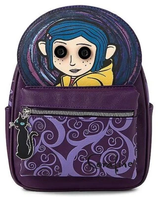 Bioworld Coraline Button Eye Face Mini Mochila Exclusiva Foto 1 de 4
