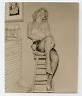 Vintage '50S Photo Jackie Hilton - Heels Blond Stockings Suspenders 1056