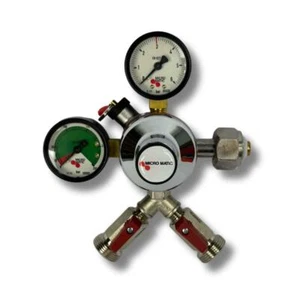 CO2-Druckminderer doppelt 3bar Micro Matic Typ Premium Bierzapfanlage Zapfanlage - Bild 1 von 2