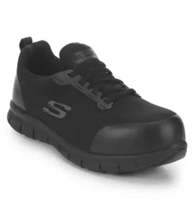Skechers rutschfeste Damenschuhe Arbeitsschuhe # 10 elektrische Gefahr Legierung 108003 - Bild 1 von 10
