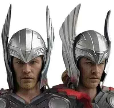 Casco Thor Acero Suave Ragnarok Película Usable Casco Armadura con Soporte de Madera Foto 1 de 4