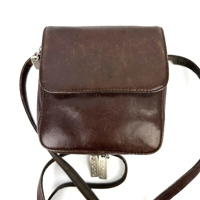 Hobo International Bolso de Mano Bandolera Cartera Cuero Marrón Organizador Viaje Foto 1 de 4