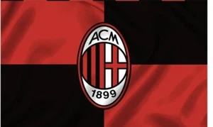 AC Milan Flag Football Club Banner Flag 3x5ft New red/black Soccer Futbol - Picture 1 of 2