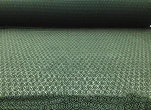 Stretch Lace Mesh Netting Apparel Fabric Sheer Hunter Green Circles YY111 - Picture 1 of 1