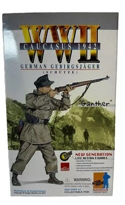 Modelos Dragón Raro 2001 Cazador de Montaña Alemán Gunther Segunda Guerra Mundial Cáucaso 1942 NISB Foto 1 de 4
