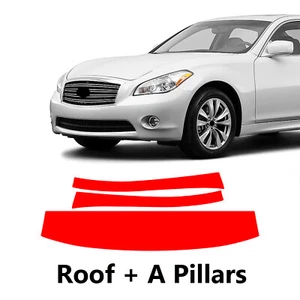 Roof+A Pillars PreCut Paint Protection Film For INFINITI M37X BASE 2011-2012 - Picture 1 of 6