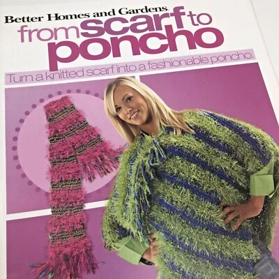 Better Homes & Gardens FROM SCARF TO PONCHO Leisure Arts #4218 Knitting Patterns - Image 1 of 4