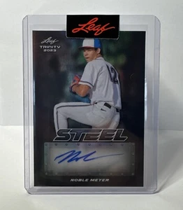2023 Leaf Trinity NOBLE MEYER Auto Steel Pre-Production Proof 1/1 - Picture 1 of 2